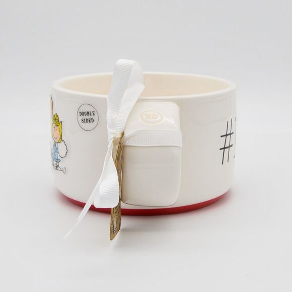 Rae Dunn Peanuts Football Soup Mug, #1 Team, Snoopy & Peanuts Gang, Ceramic, New - Picture 3 of 9